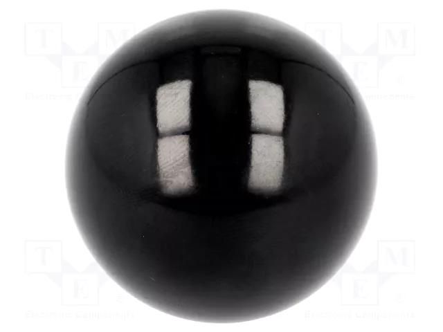 Ball knob; Ø: 40mm; Int.thread: M10; 15mm; duroplast PF ELESA+GANTER DIN319-KU-40-M10-C