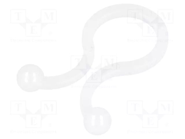 Cable clips; 10mm; polyamide; natural; UL94V-2; Cable P-clips FIX&FASTEN FIX-TL-3A