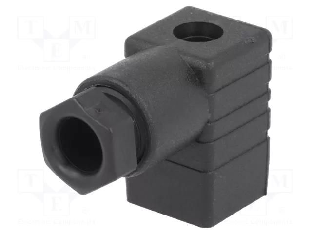 Connector: valve connector; plug; form C; 9.4mm; female; PIN: 3 HIRSCHMANN GDS207SW