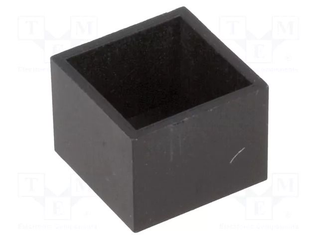 Enclosure: designed for potting; X: 12mm; Y: 12mm; Z: 9mm; ABS; black HAMMOND HM-1596B109-10