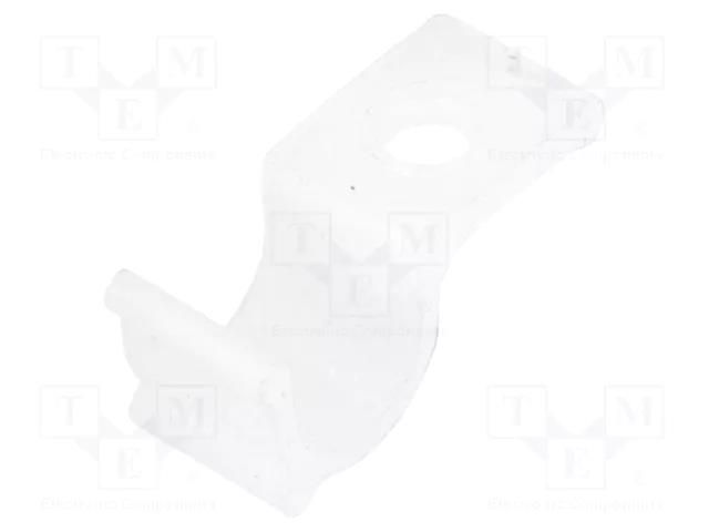 Screw mounted clamp; polyamide; natural; Cable P-clips ESSENTRA HURCS-4-01