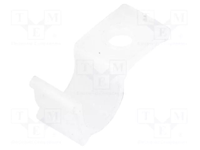 Screw mounted clamp; polyamide; natural; Cable P-clips ESSENTRA HURCS-4-01