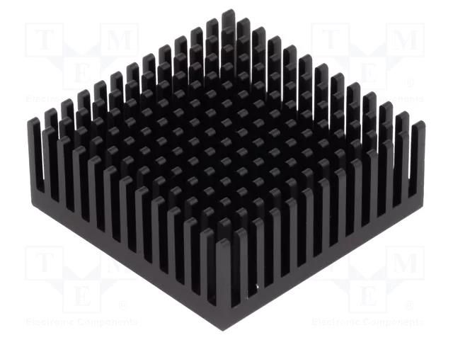Heatsink: extruded; black; L: 43.1mm; W: 43.1mm; H: 16.51mm; anodized FISCHER ELEKTRONIK ICKPGA17X17