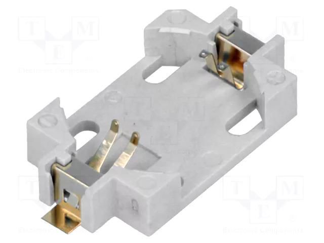 Socket; CR2025,CR2032; Batt.no: 1; horizontal,SMD; H: 5.5mm; Ø: 20mm KEYSTONE KEYS1060