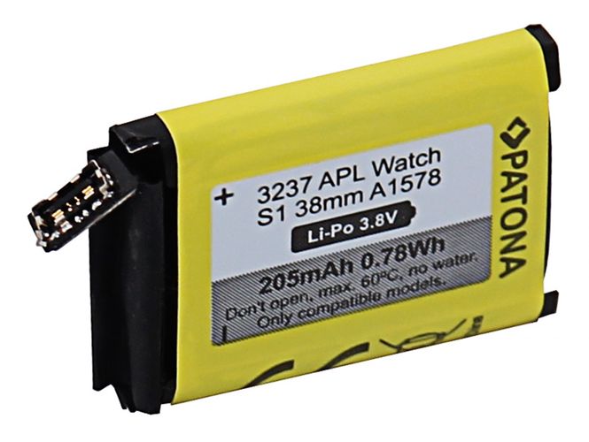 PATONA Battery f. Apple Watch Serie 1 38mm A1578, PATONA 3237 4055655227360