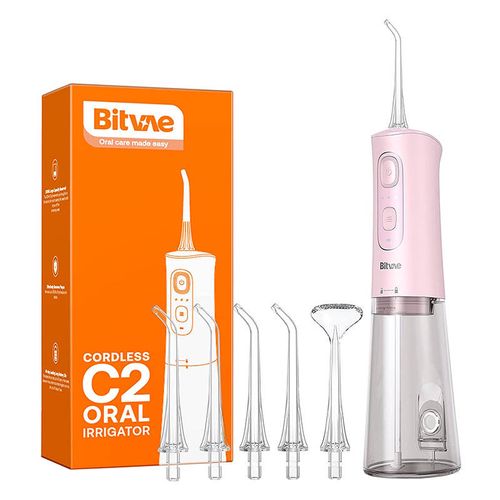 Water flosser with nozzles set Bitvae C2 (pink), Bitvae C2 Pink