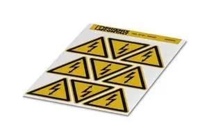 LABEL, WARNING, PVC, BLACK/YELLOW 830434