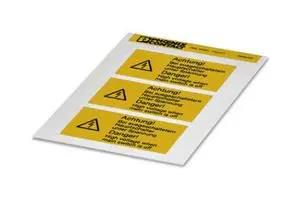 LABEL, WARNING, PVC, BLACK/YELLOW 0830462