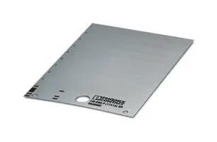 LABEL, PVC, SILVER, 15MM X 17MM 828880