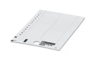 LABEL, PVC, WHITE, 10MM X 40MM 0830341