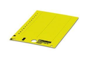 LABEL, PVC, YELLOW, 10MM X 40MM 830342