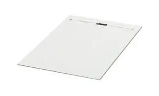 MARKER SHEET, BLANK, 2.8MM, WHITE, TB 0824463
