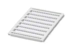 MARKER SHEET, BLANK, 4MM, WHITE, TB 0821360