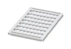 MARKER SHEET, BLANK, 8MM, WHITE, TB 0821548