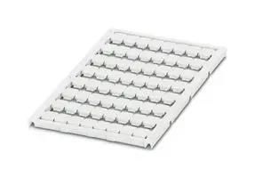 MARKER SHEET, BLANK, 8MM, WHITE, TB 0821755