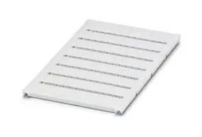 MARKER SHEET, BLANK, 5.2MM, WHITE, TB 0824581