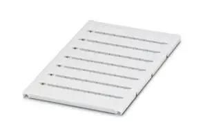MARKER SHEET, BLANK, 8.2MM, WHITE, TB 0824597