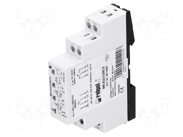 Voltage monitoring relay; 230VAC; for DIN rail mounting; MR-EU RELPOL MR-EU31UW1P