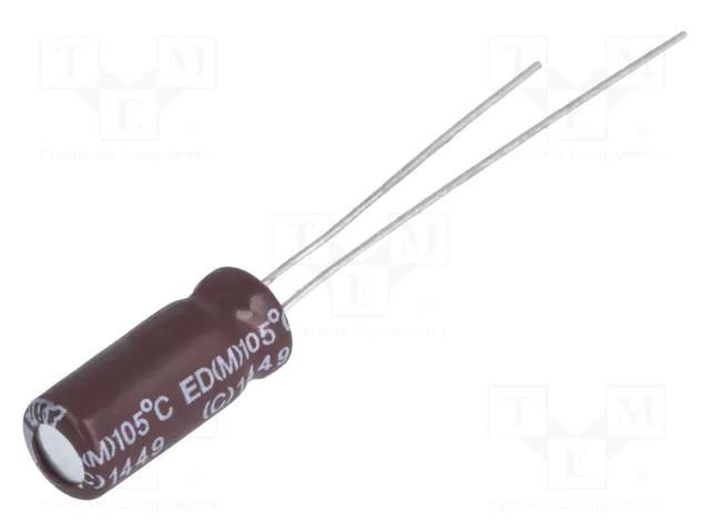 Capacitor: electrolytic; low ESR; THT; 3300uF; 10VDC; Ø12.5x25mm Elite ED1A332MNN1225