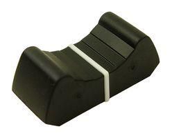 SLIDER KNOB W/WHT INDICATOR LINE, BLACK MP72621