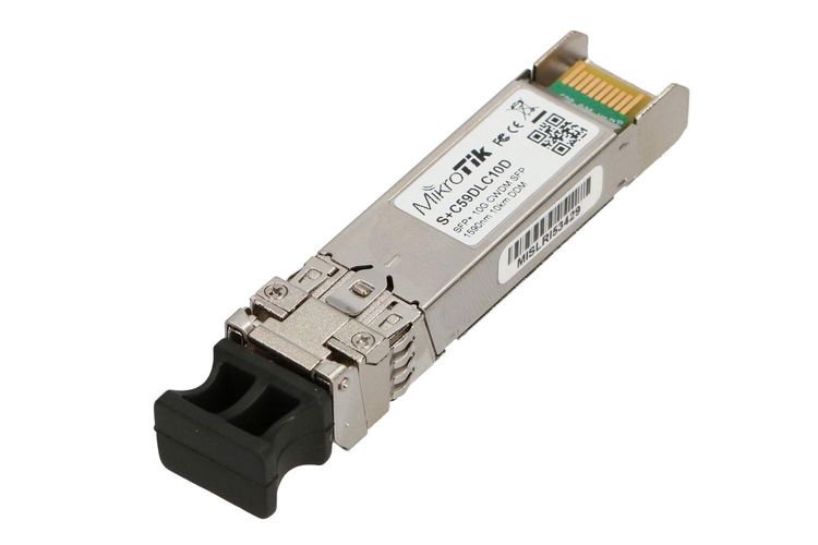 MikroTik S+C59DLC10D | SFP+ Module | CWDM, 10Gb/s, 1590nm, 2x LC, 10km, DDM, Single mode, MIKROTIK S+C59DLC10D 5903148916798