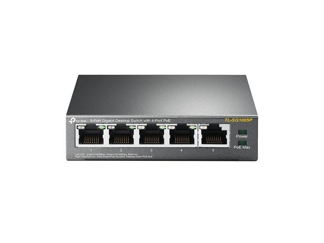 TP-Link TL-SG1005P | Switch | 5x RJ45 1000Mb/s, 4x PoE, Desktop, TP-LINK TL-SG1005P 6935364083212