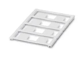 LABEL, POLYAMIDE, WHITE, 15MM X 17MM 825421
