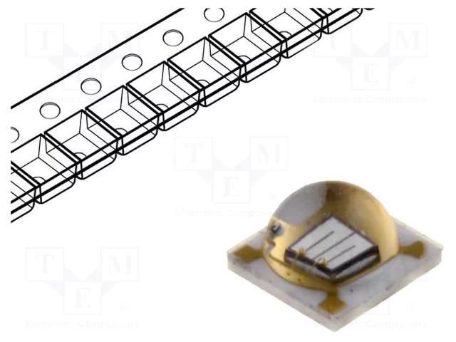 LED; UV; 3535; 130°; 500mA; λd: 385nm; 3.7VDC; SMD; 3.5x3.5x2.15mm LITEON LTPL-C034UVH385