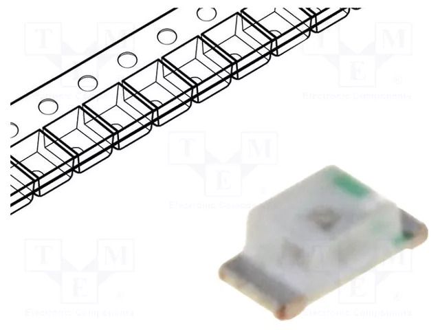 LED; amber; SMD; 0603; 15÷25mcd; 1.5÷2.4VDC; 1.6x0.8x0.6mm; 140° LUCKYLIGHT LL-S192UAC-2A