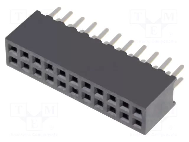 Connector: pin strips; socket; female; PIN: 22; THT; straight; 2x11 CONNFLY DS1065-03-2X11S8BV