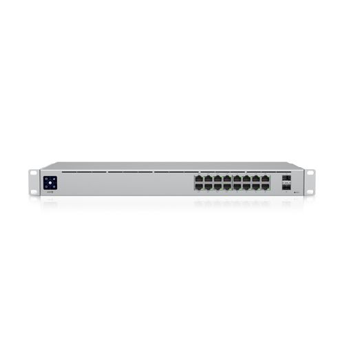 Ubiquiti USW-16-POE | Switch | UniFi, 16x RJ45 1000Mb/s, 8x PoE+, 2x SFP, UBIQUITI USW-16-POE-EU 0817882028547