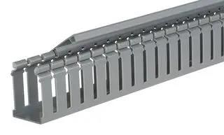 SLOT HINGE DUCT,PVC,4X4X6',LG, 6FT H4X4LG6