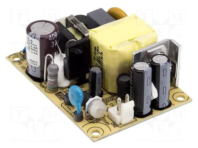 Power supply: switching; open; 15W; 120÷370VDC; 85÷264VAC; OUT: 1 MEAN WELL EPS-15-12