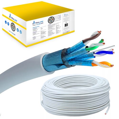 Extralink CAT6A FTP (F/FTP) V2 Indoor | Twisted pair | 500M, EXTRALINK EX.16231 5903148916231