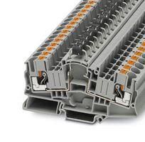 DIN RAIL TB, PUSH IN, 2POS, 20-10AWG 3035684