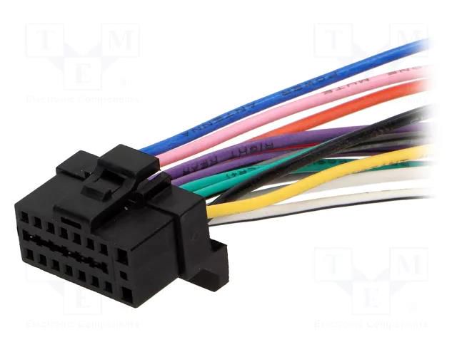 Connector; with leads; Alpine; PIN: 16 4CARMEDIA ZRS-73