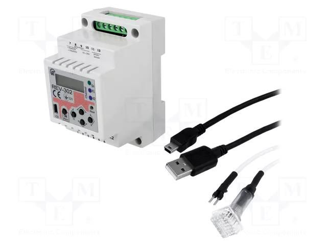 Timer; Range: 1÷1200s; DPDT; 8÷30VDC; for DIN rail mounting; 16A NOVATEK ELECTRO REV-302