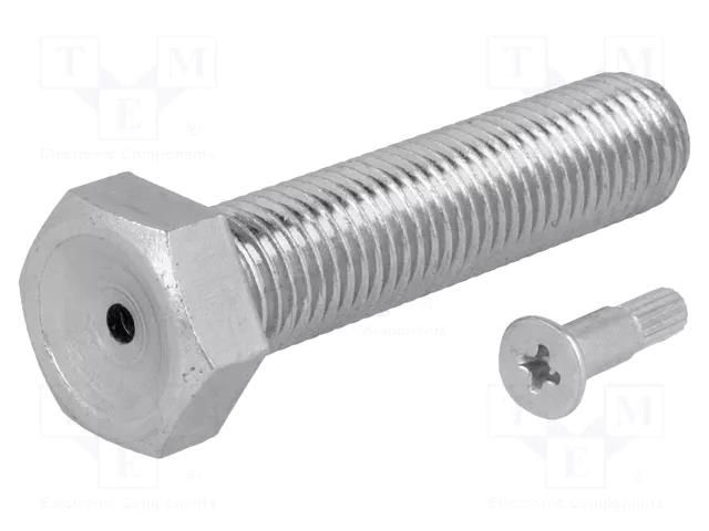 Pin; M8; steel; Plating: zinc; Thread len: 70mm; Spanner: 13mm FATH FA-098EM08070M