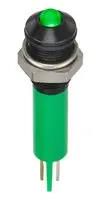 LED PANEL INDICATOR, GREEN, 6MM, 3.2V Q6P1BXXHG02E