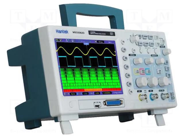 Oscilloscope: digital; MSO; Ch: 2; 60MHz; 1Gsps; 1Mpts; LCD TFT 7" HANTEK MSO5062D