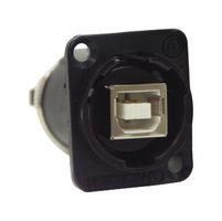 USB ADAPTER, TYPE B RCPT-A RCPT, NICKEL EHUSBBAX