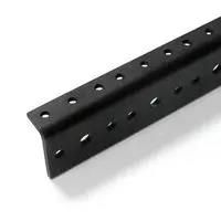 RACK RAIL, 18U, STEEL, BLACK R0828/18