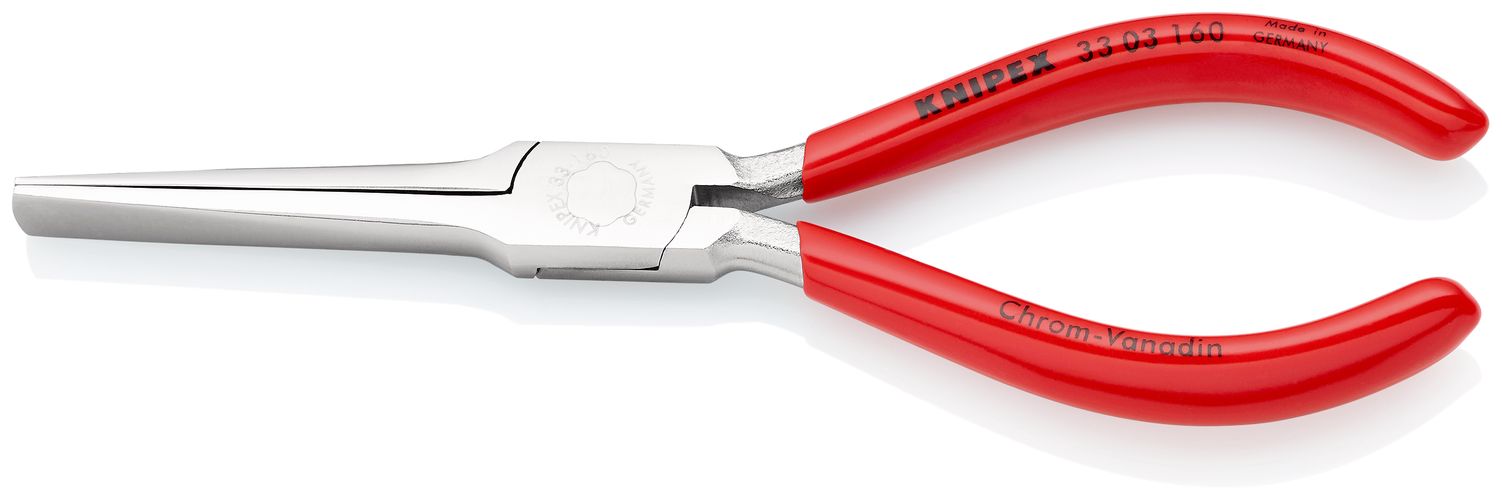 KNIPEX 33 03 160 Duckbill Pliers plastic coated chrome-plated 160 mm 33 03 160 4003773016670