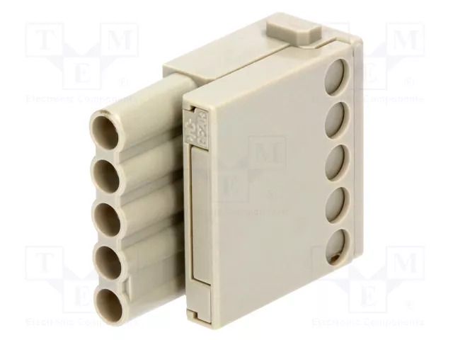 Connector: HDC; module; female; 16A; 400V; Han-Modular®; PIN: 5 HARTING 09140052701