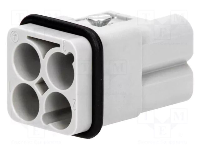 Connector: HDC; contact insert; male; 40A; 400V; Han Q; PIN: 4; 3+PE HARTING 09120033051