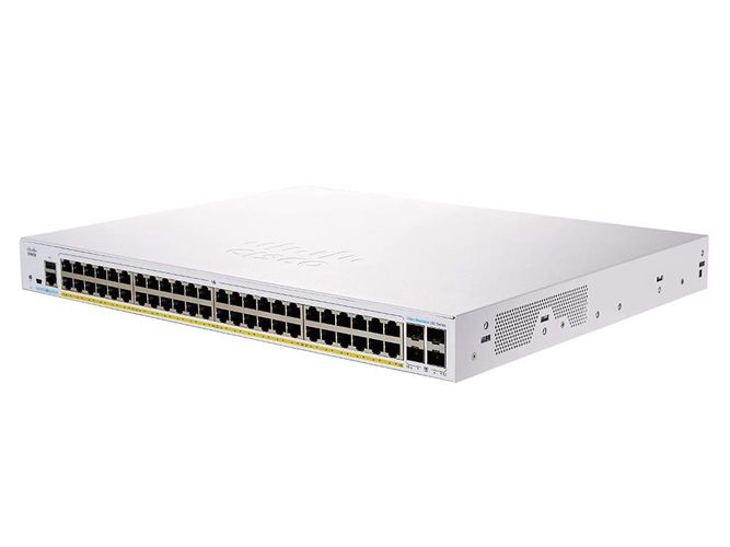 Cisco CBS250-48P-4G | Switch | 48x RJ45 1000Mb/s PoE, 4x SFP, Rack, 370W, CISCO CBS250-48P-4G-EU 0889728295895