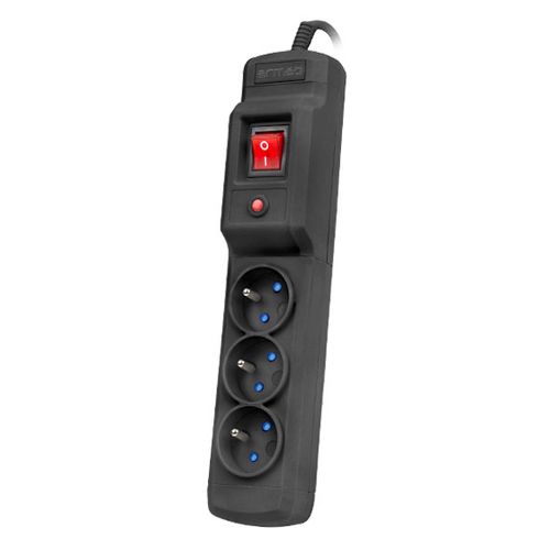 Armac Multi M3 | Power strip | anti-surge system, 3 sockets, 5m cable, black, ARMAC MULTI M3 5M BLACK 5904722193192