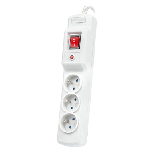 Armac Multi M3 | Power strip | anti-surge system, 3 sockets, 3m cable, gray, ARMAC MULTI M3 3M GRAY 5904722193215
