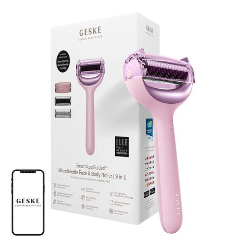 MicroNeedle Face&Body Roller 9in1 Geske with APP (pink), Geske GK000042PK01