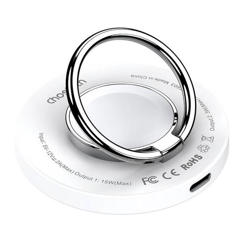 Wireless charger 2-in-1 Choetech T603-F, holder (white), Choetech T603-F